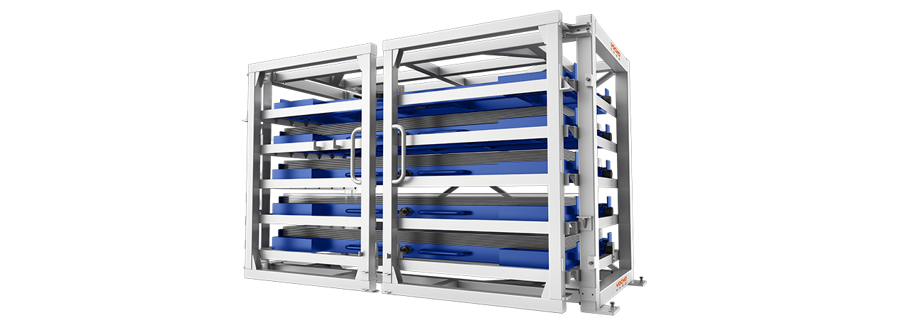 Support de stockage en tôle