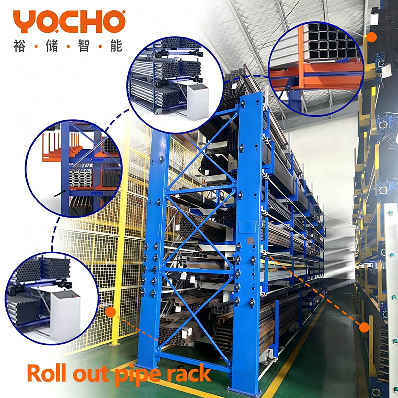 Supports de stockage en acier cantilever robustes